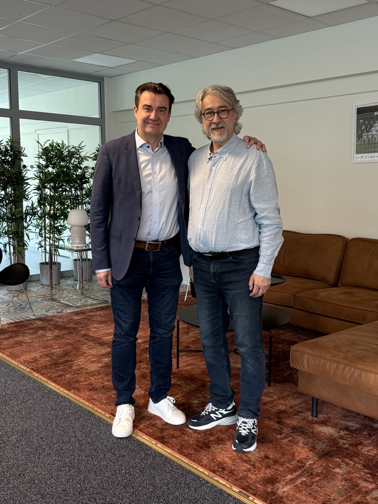 Sami Haapasalmi ja Serdar Öztenar Bosphorus AB:n toimitiloissa